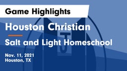 Houston Christian  vs Salt and Light Homeschool Game Highlights - Nov. 11, 2021
