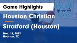 Houston Christian  vs Stratford  (Houston) Game Highlights - Nov. 14, 2023