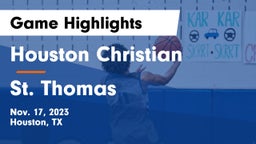 Houston Christian  vs St. Thomas  Game Highlights - Nov. 17, 2023