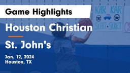 Houston Christian  vs St. John's  Game Highlights - Jan. 12, 2024