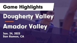 Dougherty Valley  vs Amador Valley  Game Highlights - Jan. 24, 2023