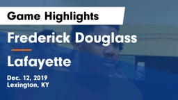 Frederick Douglass vs Lafayette  Game Highlights - Dec. 12, 2019