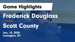 Frederick Douglass vs Scott County  Game Highlights - Jan. 15, 2020
