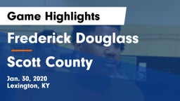 Frederick Douglass vs Scott County  Game Highlights - Jan. 30, 2020