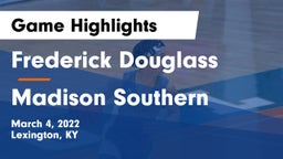 Frederick Douglass vs Madison Southern  Game Highlights - March 4, 2022
