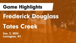Frederick Douglass vs Tates Creek  Game Highlights - Jan. 2, 2024