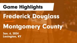 Frederick Douglass vs Montgomery County  Game Highlights - Jan. 6, 2024