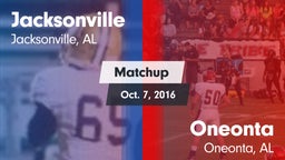 Matchup: Jacksonville High vs. Oneonta  2016