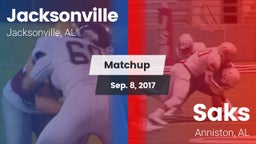 Matchup: Jacksonville High vs. Saks  2017