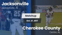 Matchup: Jacksonville High vs. Cherokee County  2017