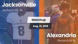 Matchup: Jacksonville High vs. Alexandria  2018