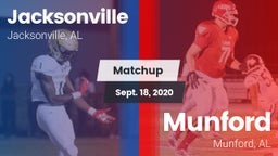 Matchup: Jacksonville High vs. Munford  2020