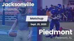 Matchup: Jacksonville High vs. Piedmont  2020