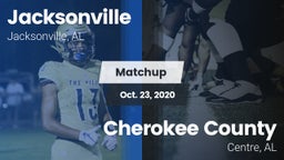 Matchup: Jacksonville High vs. Cherokee County  2020