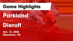 Parkland  vs Dieruff  Game Highlights - Oct. 13, 2020