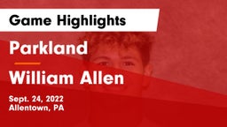 Parkland  vs William Allen  Game Highlights - Sept. 24, 2022
