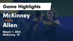 McKinney  vs Allen  Game Highlights - March 1, 2024