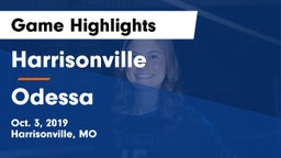 Harrisonville  vs Odessa  Game Highlights - Oct. 3, 2019