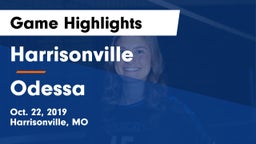 Harrisonville  vs Odessa  Game Highlights - Oct. 22, 2019