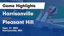 Harrisonville  vs Pleasant Hill  Game Highlights - Sept. 27, 2022