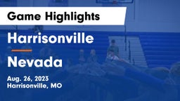 Harrisonville  vs Nevada  Game Highlights - Aug. 26, 2023