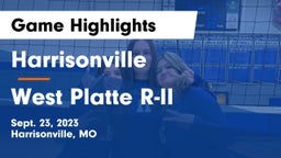 Harrisonville  vs West Platte R-II  Game Highlights - Sept. 23, 2023