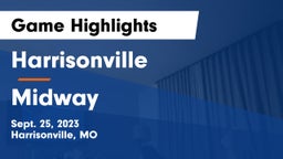 Harrisonville  vs Midway  Game Highlights - Sept. 25, 2023