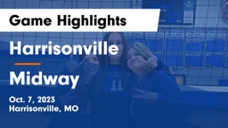 Harrisonville  vs Midway Game Highlights - Oct. 7, 2023