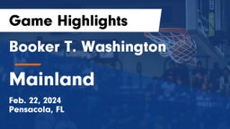 Booker T. Washington  vs Mainland  Game Highlights - Feb. 22, 2024
