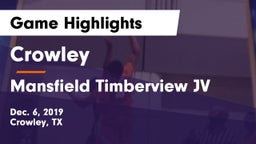 Crowley  vs Mansfield Timberview JV Game Highlights - Dec. 6, 2019