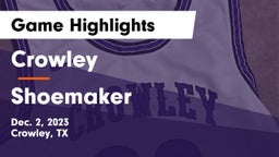 Crowley  vs Shoemaker Game Highlights - Dec. 2, 2023
