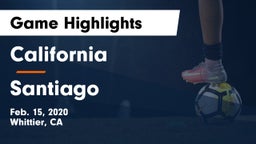 California  vs Santiago  Game Highlights - Feb. 15, 2020