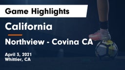 California  vs Northview  - Covina CA Game Highlights - April 3, 2021