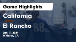 California  vs El Rancho Game Highlights - Jan. 3, 2024