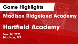 Madison Ridgeland Academy vs Hartfield Academy  Game Highlights - Jan. 24, 2023