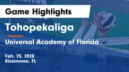Tohopekaliga  vs Universal Academy of Florida Game Highlights - Feb. 25, 2020