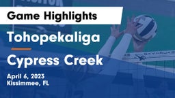 Tohopekaliga  vs Cypress Creek Game Highlights - April 6, 2023