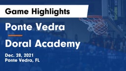 Ponte Vedra  vs Doral Academy  Game Highlights - Dec. 28, 2021