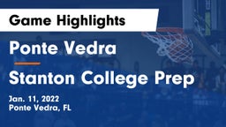 Ponte Vedra  vs Stanton College Prep Game Highlights - Jan. 11, 2022