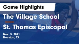 The Village School vs St. Thomas Episcopal Game Highlights - Nov. 5, 2021