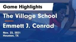 The Village School vs Emmett J. Conrad  Game Highlights - Nov. 23, 2021