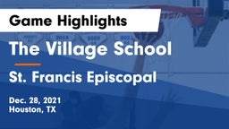 The Village School vs St. Francis Episcopal Game Highlights - Dec. 28, 2021
