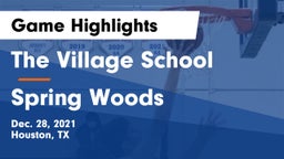 The Village School vs Spring Woods  Game Highlights - Dec. 28, 2021