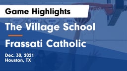 The Village School vs Frassati Catholic  Game Highlights - Dec. 30, 2021