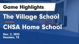 The Village School vs CHSA Home School Game Highlights - Dec. 2, 2023