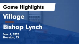 Village  vs Bishop Lynch  Game Highlights - Jan. 4, 2020