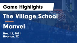 The Village School vs Manvel  Game Highlights - Nov. 12, 2021