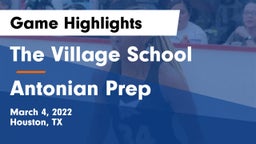 The Village School vs Antonian Prep  Game Highlights - March 4, 2022