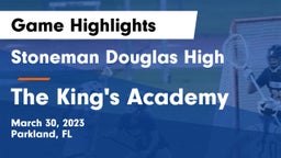 Stoneman Douglas High vs The King's Academy Game Highlights - March 30, 2023