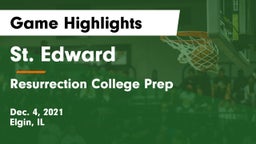 St. Edward  vs Resurrection College Prep  Game Highlights - Dec. 4, 2021